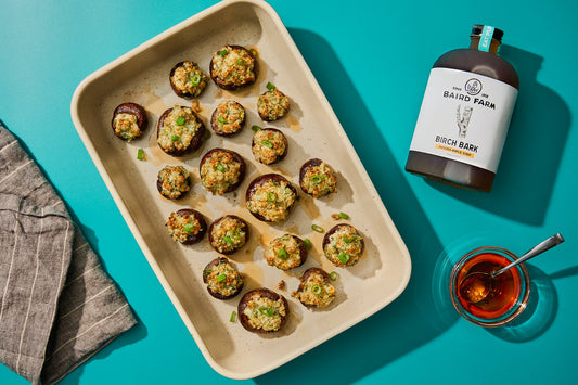 Maple Birch Stuffed Mushrooms