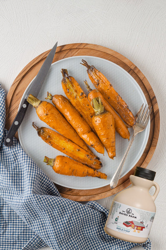 Maple Bourbon Roasted Carrots