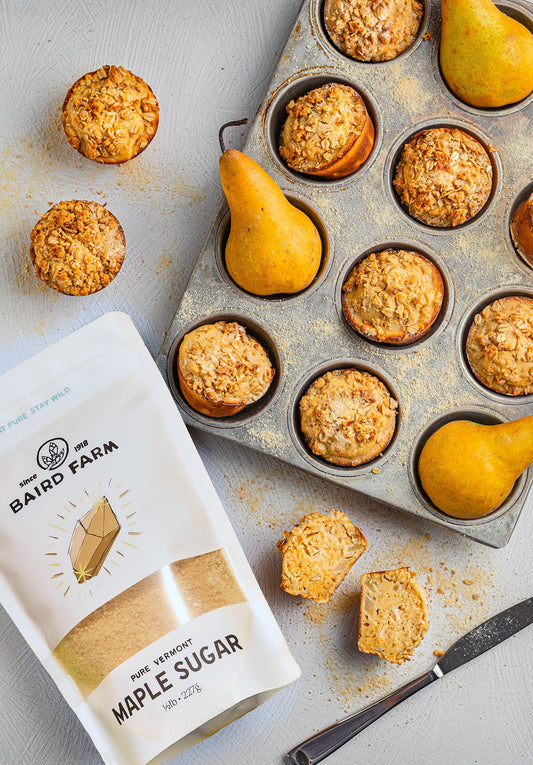 Ginger Maple Pear Muffins