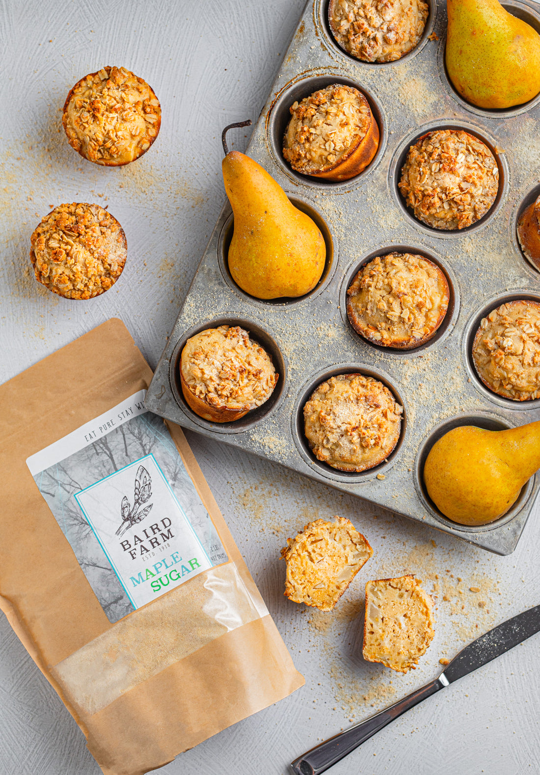 Ginger Maple Pear Muffins