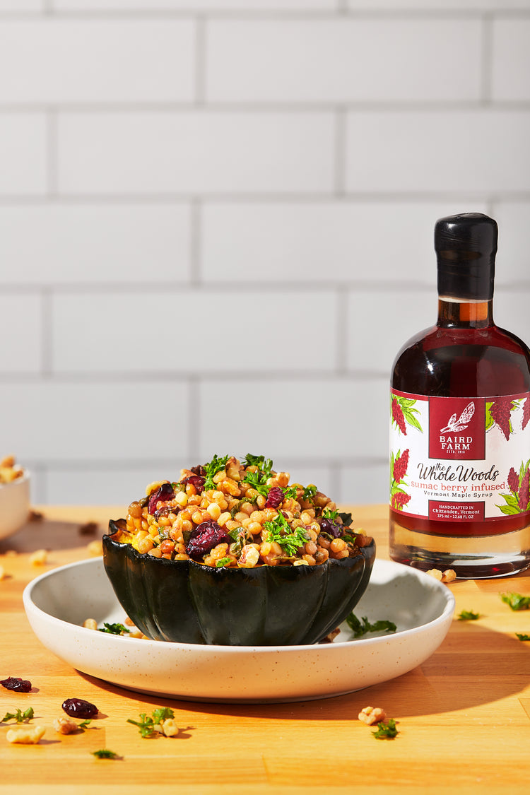 Stuffed Sumac Acorn Squash – Baird Farm Maple Syrup