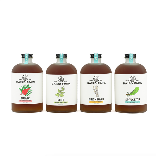 15oz Infused Maple Syrup Variety Pack - (Sumac, Mint, Birch, Spruce)