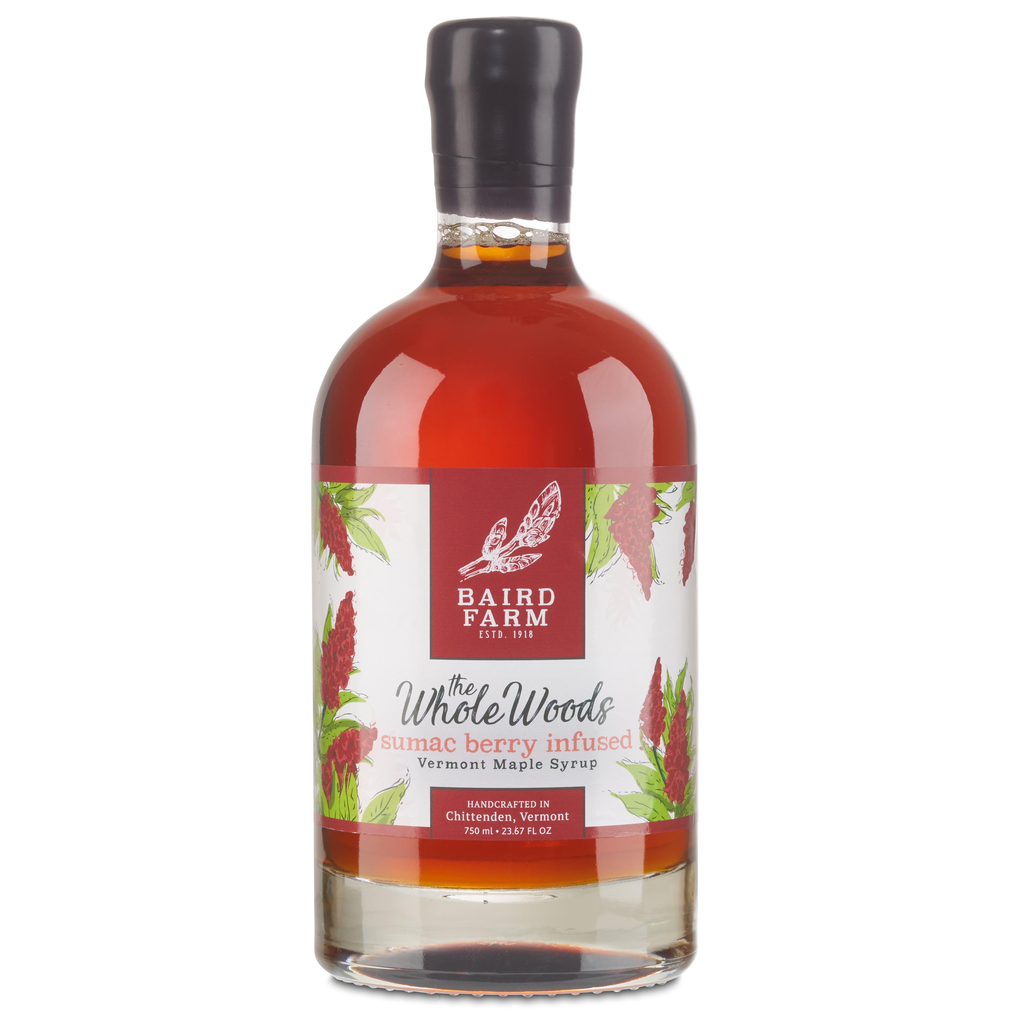 750 ml Sumac Infused Maple Syrup Baird Farm Maple Syrup