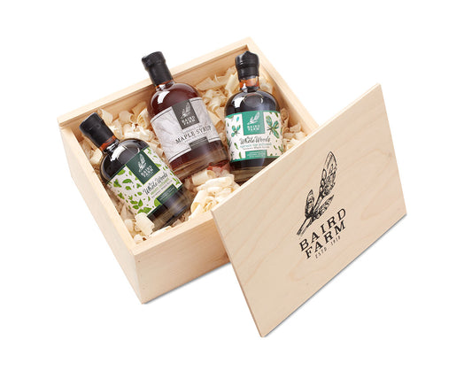 Maple Syrup Sampler Box (Mint Infused, Classic Amber, Spruce Infused)